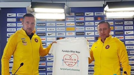 FOTO | Gest superb făcut de Dinamo și FCSB pentru Mihăiță Neșu: "Le mulțumim dinamoviștilor!"