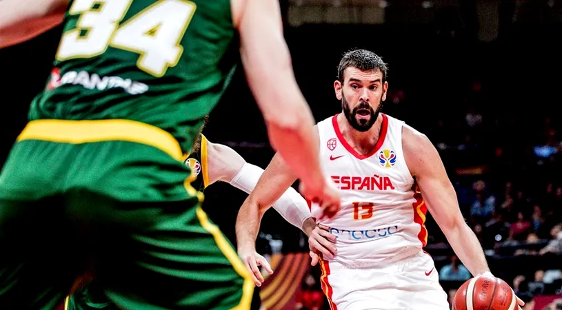 Spania - Argentina, finala CM baschet. Marc Gasol, MVP pentru iberici și aproape de a intra în legendă, prin egalarea unei duble unice până acum. Franța, OUT după victoria mare în fața Statelor Unite | VIDEO