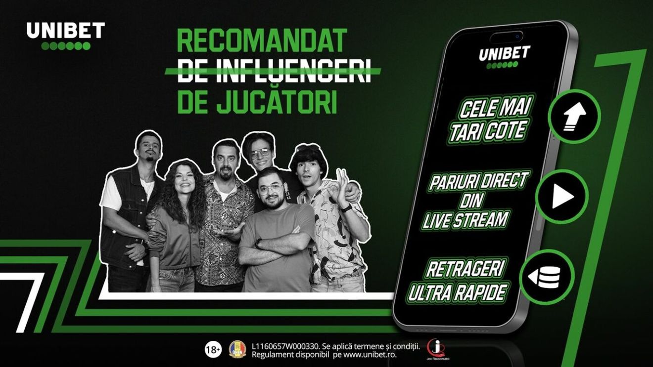 ADVERTORIAL | Unibet lansează o nouă campanie de brand, avându-l pe Cosmin Natanticu drept ambasador