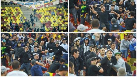 Risc maxim. Organizatorii regândesc planul de securitate după haosul creat de steliști și dinamoviști la peluza Sud