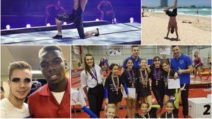 Românul aplaudat de Mayweather, Ronaldinho, Pogba sau Zidane! Un fost gimnast e acrobat în cel mai spectaculos show de la Dubai