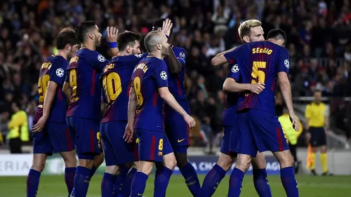 Imperiul Roman, distrus din interior pe Camp Nou. Barcelona a câștigat cu 4-1 după două autogoluri. Pique și Suarez au ușurat drumul catalanilor spre semifinale, Dzeko a salvat onoarea italienilor
