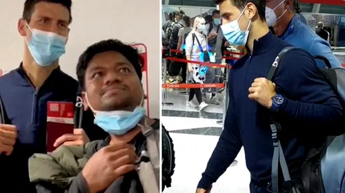 Novak Djokovic, baie de mulțime pe aeroportul din Dubai! Sârbul a fost asaltat de oameni pentru poze și autografe: ce reacție surprinzătoare a avut | FOTO & VIDEO