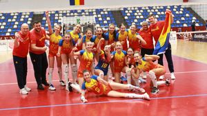 Conduse de „RoboCop”, voleibalistele junioare ale României au cucerit bronzul la Balcaniadă!