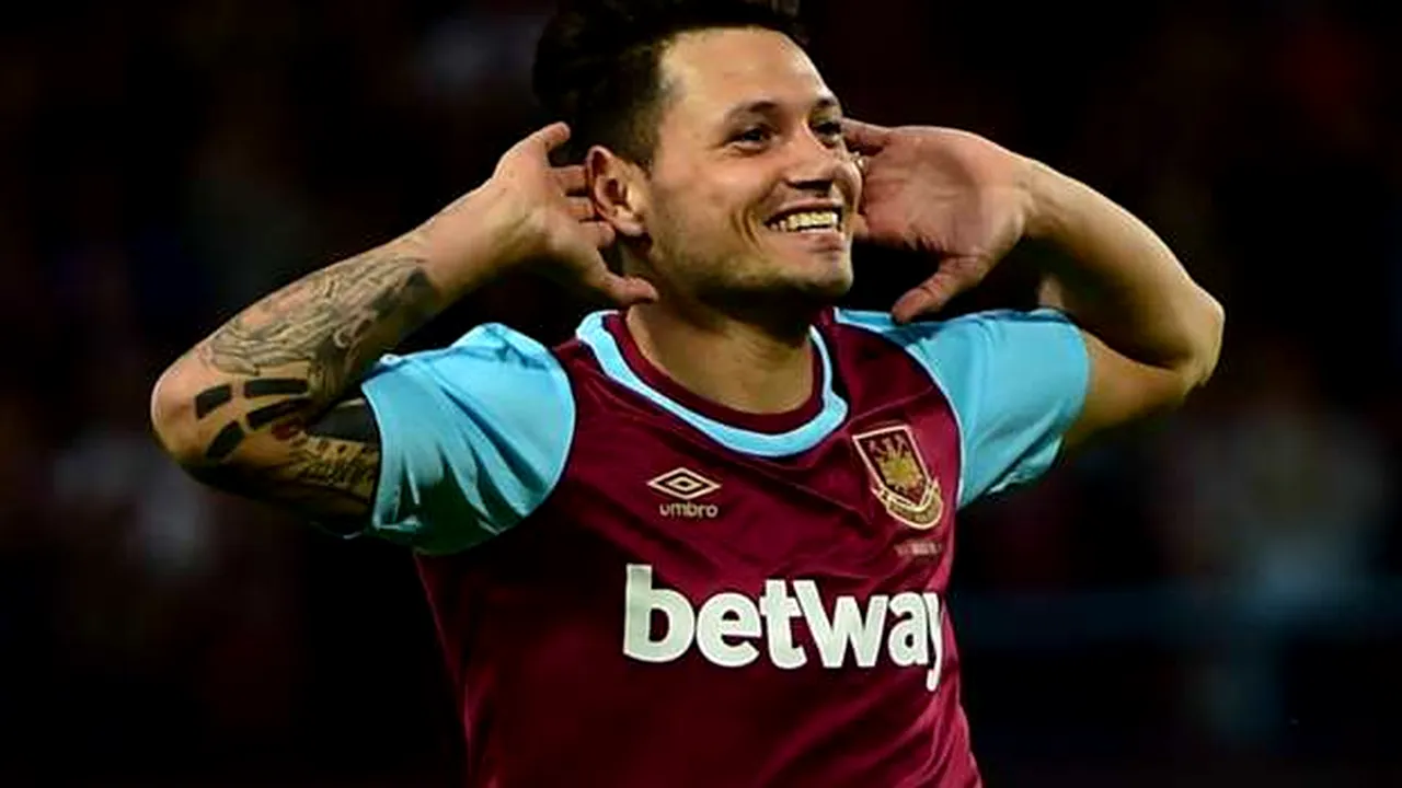 De la extaz la agonie! Zarate a înscris pentru West Ham contra Astrei, dar nu s-a putut bucura pe deplin: 