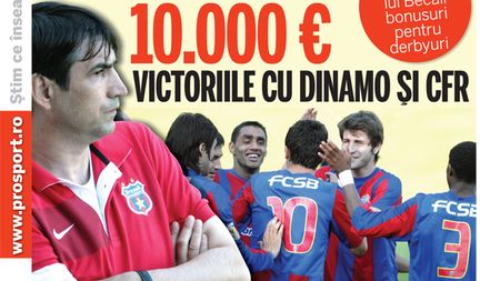 Piți se teme de Dinamo și CFR! Steliștii vor avea super prime în derby-uri