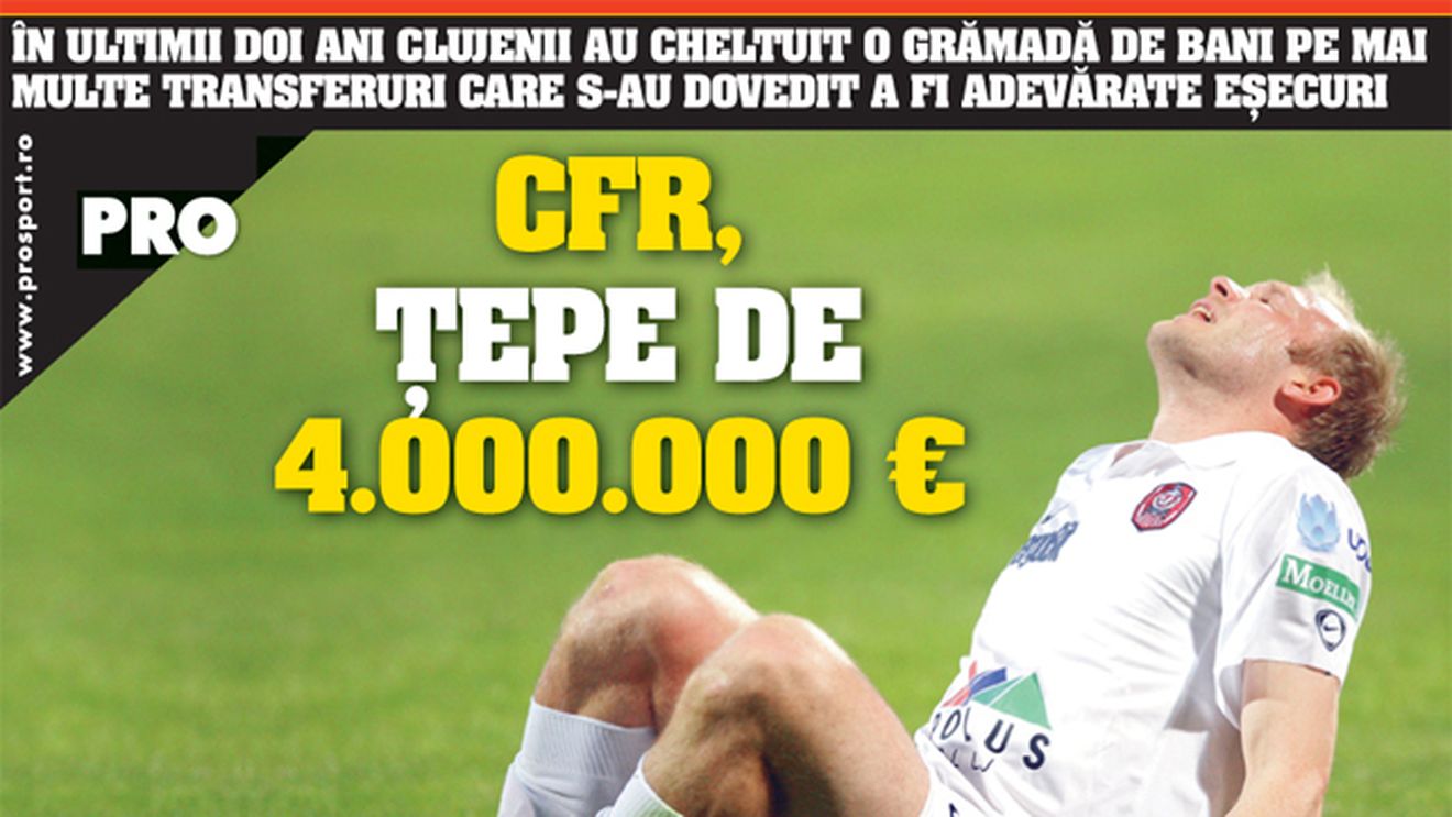 CFR a aruncat banii pe transferuri inutile