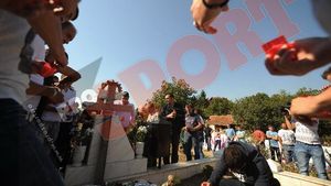 FOTO 11 ani fără Unicul Căpitan!** Dinamoviștii l-au comemorat azi pe Cătălin Hîldan