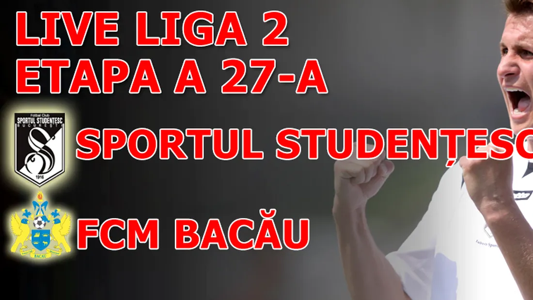 COMENTARIUL LIVE** Sportul Studențesc - FCM Bacău 4-0