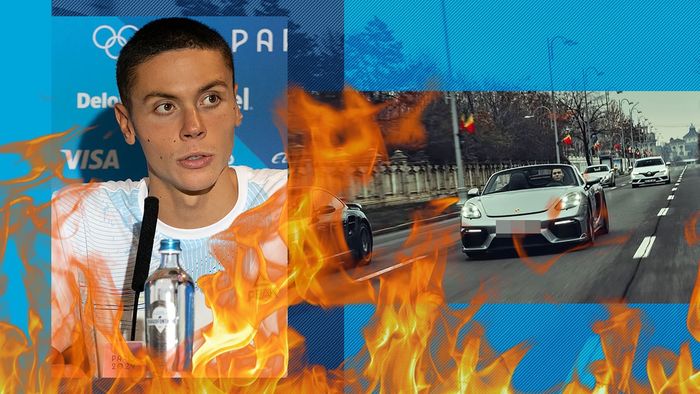 Teroare pentru David Popovici! Un vecin de 70 de ani l-a amenințat că-i dă foc maşinii Porsche şi campionul olimpic a cerut ordin de restricție. EXCLUSIV