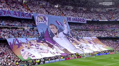 FOTO | La meciul cu Juventus, oficialii lui Real Madrid au distribuit pe Bernabeu foi cu versuri pentru suporterii care nu știu cântecele