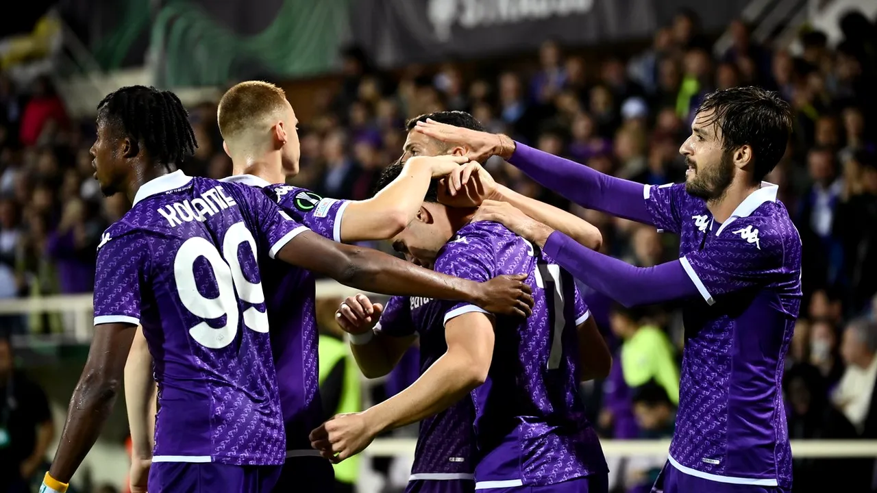 Rezultatele serii în runda a treia din grupele Europa League și Conference League | Fiorentina și Eintracht Frankfurt au făcut spectacol și au marcat fiecare câte șase goluri