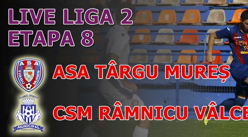 ASA Târgu Mureș - CSM Râmnicu Vâlcea 3-1!** Niculescu, prima victimă a lui Sabău