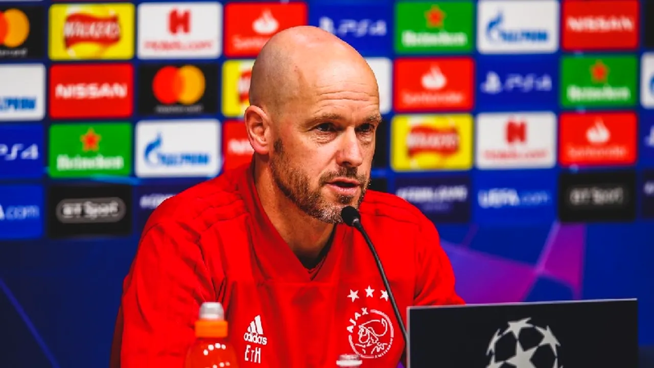 Ajax continuă surprizele în Liga Campionilor. Erik ten Hag, discurs care îi ține pe olandezi cu picioarele pe pământ: 