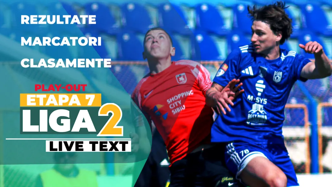 Ultima etapă din play-out-ul Ligii 2 | Cele șase jocuri încep la ora 11:00. Aflăm ultima retrogradată direct și a doua participantă în barajul pentru menținerea în campionat