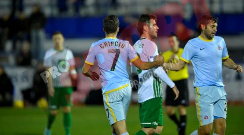 S-au dus de Râpă!** Probleme pentru Reghe: Steaua, nervoasă și dominată de locul șase din Ungaria! Steaua - Ferencvaros 1-2. Râpă, modest