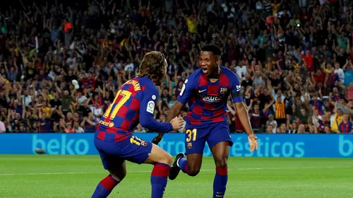 Remember the name! VIDEO | Incredibil. Ansu Fati, gol și assist pentru Barcelona, la doar 16 ani! Frenkie De Jong a marcat și el prima dată pentru catalani