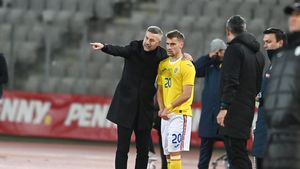 Gafa comisă de oficialii naționalei Andorrei înaintea partidei cu România! Pe ce post au crezut că joacă Darius Olaru | FOTO