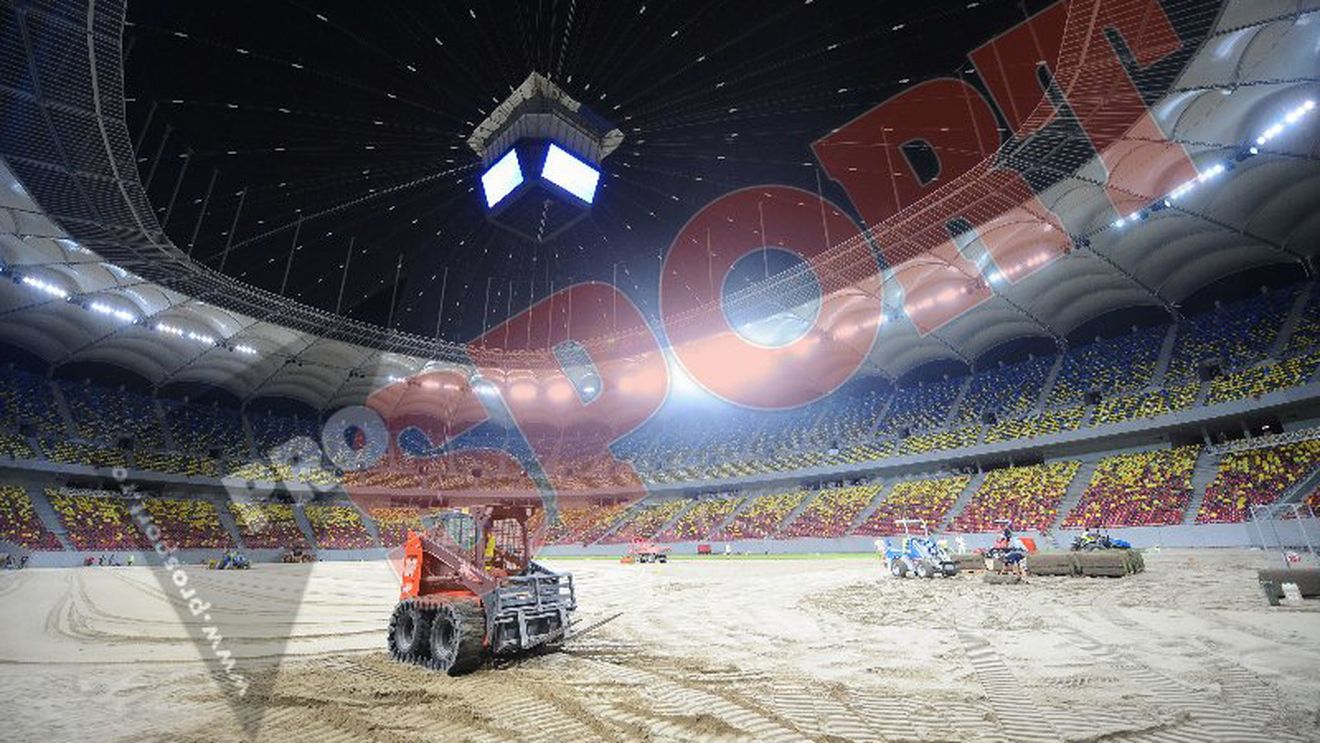 SUPER galerie FOTO** Nocturna de pe "Național Arena" a fost aprinsă pentru prima dată! VEZI când va fi gata stadionul