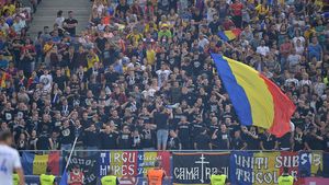 FOTO | Vom fi din nou sancționați? Ce mesaj a fost afișat la meciul România - Armenia
