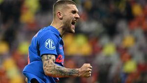 Oțelul Galați - FCSB 1-4, în etapa 18 din Superligă. Campioana s-a distrat cu trupa lui Dorinel Munteanu, Daniel Bîrligea fiind one-man show! Roș-albaștrii urcă pe podium!