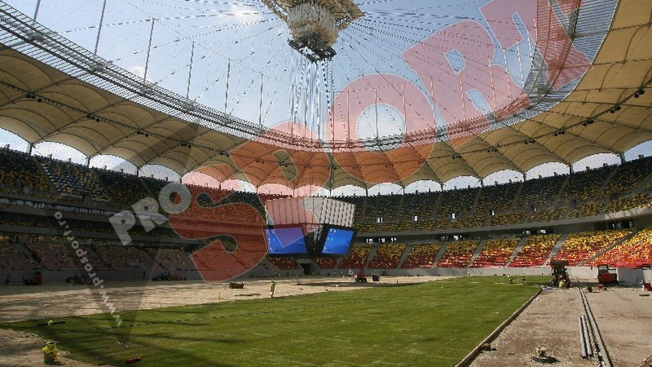 FOTO de SENZAȚIE!** A început montarea gazonului pe "Național Arena"! SUPER imagini