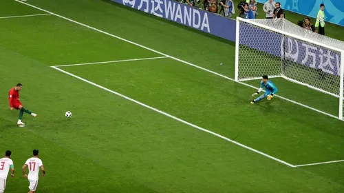 Eroii mai dau și greș! VIDEO | Penalty-ul ratat de Cristiano Ronaldo în meciul cu Iran