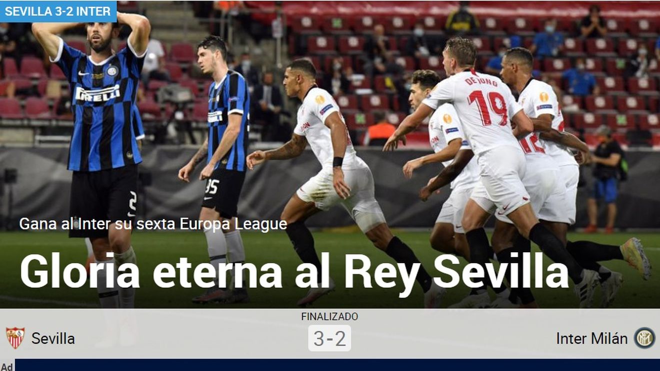 „Campioana muritorilor” stăpânește Europa! „Sevilla, regină eternă” + „Deziluzie la Milano!” Presa lumii, la picioarele fostei adversare a CFR-ului după finala senzațională cu Inter