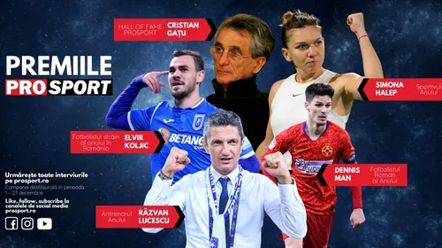 Premiile ProSport – Celebrăm valorile sportului românesc