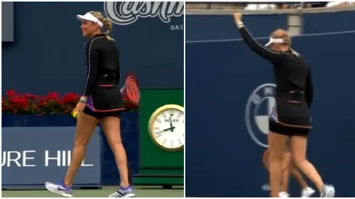 Cum a reacționat Donna Vekic când a câștigat în sfârșit un game în fața Simonei Halep, după o jumătate de oră! Imaginea care spune totul despre dominația româncei la Toronto | VIDEO