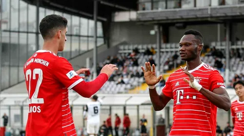 Fostul dinamovist Desire Azankpo a debutat cu gol la Bayern Munchen! Internaționalul din Benin a avut nevoie de 36 de secunde pentru a marca