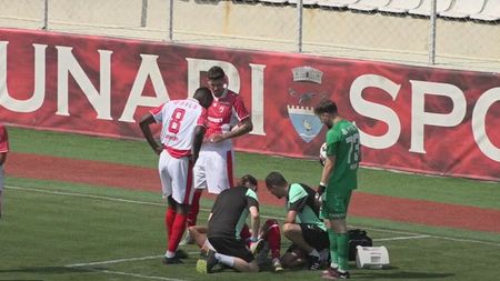 Șoc pentru Kopic! Titularul lui Dinamo s-a accidentat cu Tunari și pare a fi ceva foarte grav