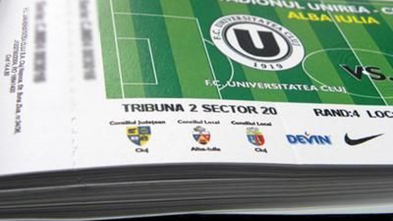 "U" Cluj a pus în vânzare bilete pentru partida cu Victoria Brănești din Cupa României