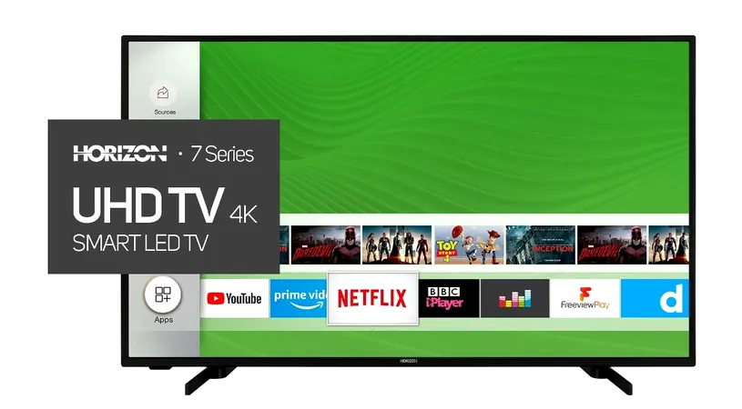 Black Friday la Emag! Cumpără televizorul Horizon LED, 108 cm, Smart, 4K Ultra HD la cel mai mic preț din an