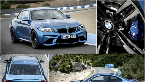 FOTO | Noul BMW M2 își arată mușchii pentru prima dată: 370 cai putere și un demaraj 0-100 km/h în 4,3 secunde
