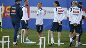 Primele imagini cu fotbaliștii lui Edi Iordănescu! Naționala României a început pregătirea pentru EURO 2024