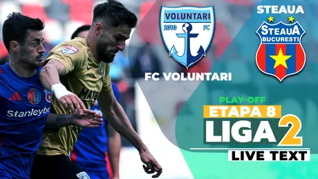 FC Voluntari învinge Steaua la scor de neprezentare și urcă pe loc calificabil în baraj de promovare