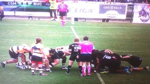 "Zimbrii" au câștigat primul meci al Superligii de rugby, ediția 2015: 19-5 cu CSM București Olimpia