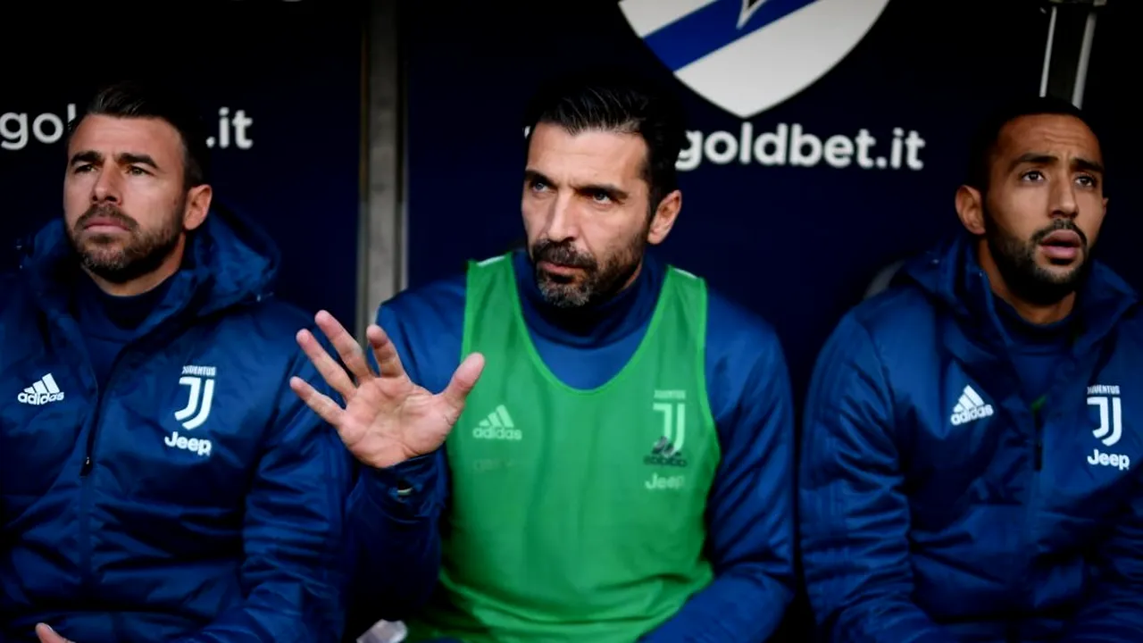 O imagine greu de explicat. Buffon, rezervă!? Explicațiile lui Allegri 