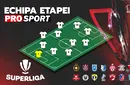 Liderul neînvins Universitatea Cluj furnizează trei jucători în echipa ideală a rundei din Superliga, una dominată autoritar de fotbaliști români! SPECIAL