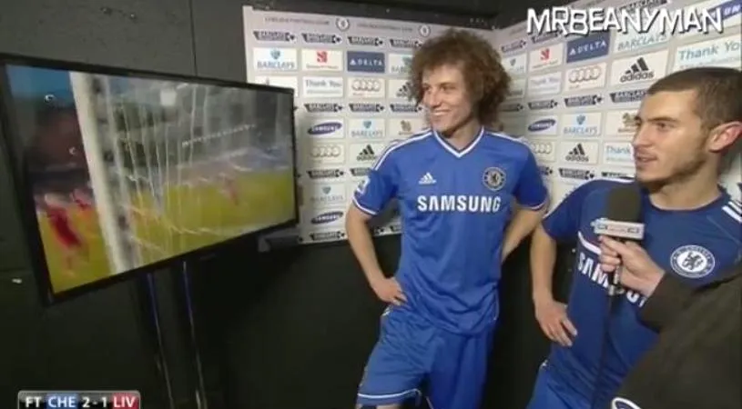 Mourinho, inconfundabil! VIDEO: Ce surpriză au avut David Luiz și Hazard după victoria cu Liverpool