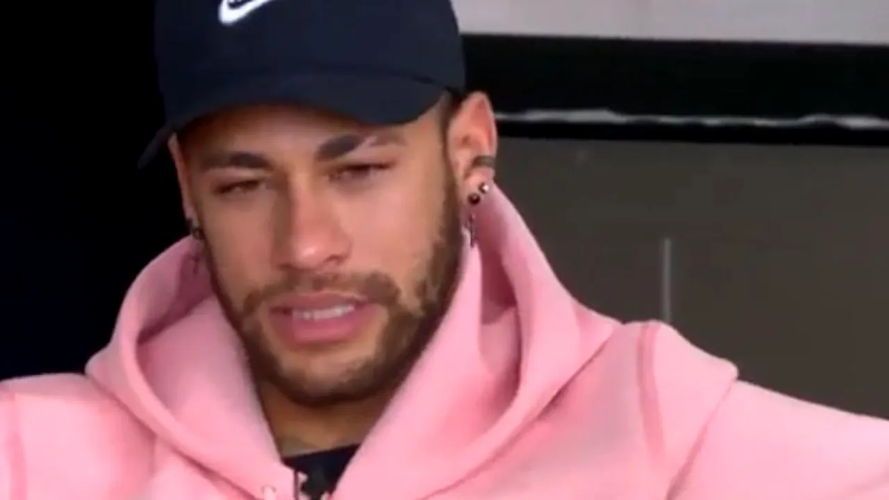Momentul în care Neymar nu a mai reușit să-și stăpânească lacrimile. 