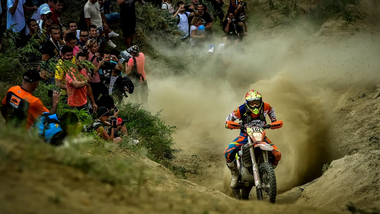 Mani Gyenes, medaliat cu aur la International Six Days Enduro 2017, o adevărată olimpiadă a motociclismului. Riderul sătmărean a fost singurul român la start din aproape 600 de sportivi