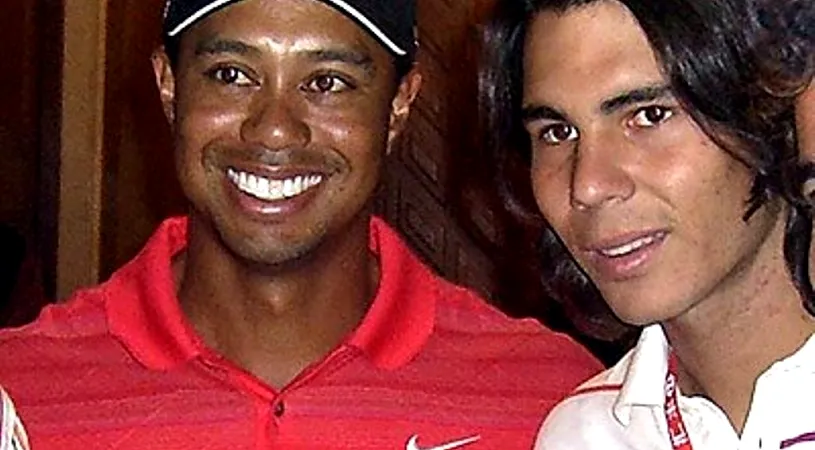 Rafael Nadal, susținut de Tiger Woods la US Open: 