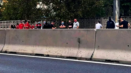 Fanii dinamoviști, vizită la Săftica înaintea derby-ului cu FCSB! Ultrașii au fost alungați de Poliție | FOTO&VIDEO