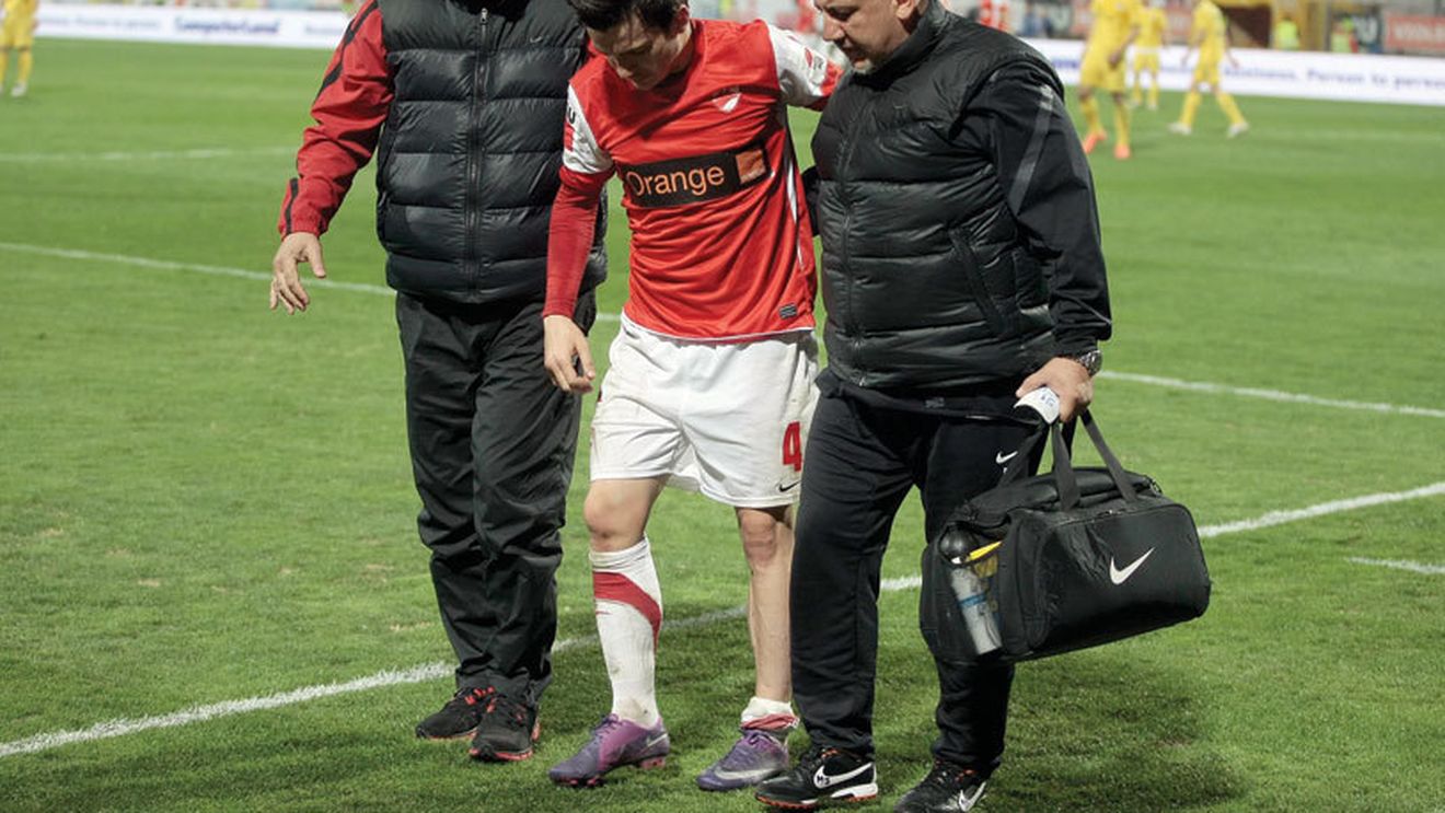 Una caldă și una rece înainte de derby!** Matei s-a rupt și ratează meciul cu Steaua, dar revine Boubacar