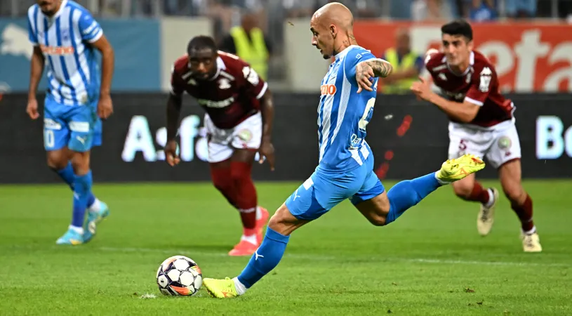 Universitatea Craiova - Rapid București 1-1, în etapa 8 din Superliga. Marius Șumudică este neînvins pe banca Rapidului