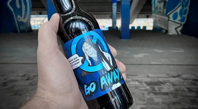 Fanii lui Dinamo Kiev au creat o bere specială pentru plecarea lui Mircea Lucescu: „Go away!”