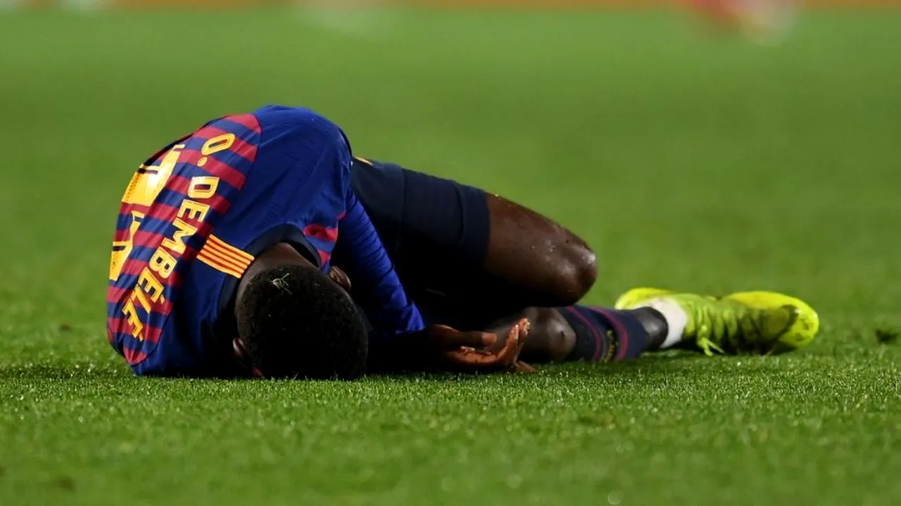 Alarmă la Barcelona după calificarea en-fanfare în sferturile Ligii. Ousmane Dembele s-a accidentat din nou