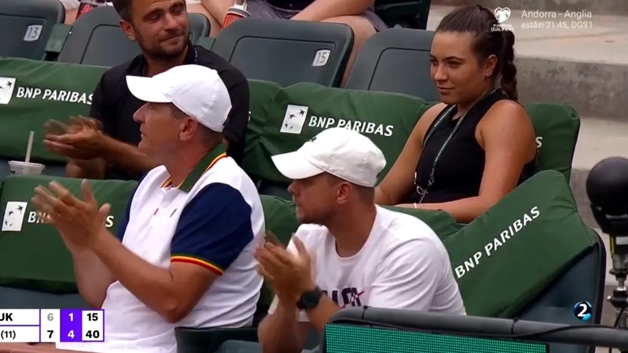 A fost nebunie în loja Simonei Halep la meciul cu Marta Kostyuk de la Indian Wells! Gabi Ruse a atras toate privirile + reacțiile noului antrenor | FOTO